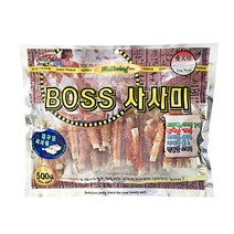 라이코스 강아지간식 500g 간식 사사미, 1개, 보스 대구포사사미500g