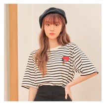 반에이크오 반에이크오 하트mickey 스트라이프티_XOB04TSME08Z