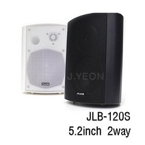JLB-120S 120W 매장 카페스피커 헤어샵 고음질 업소용 방송용 벽걸이스피커, 블랙