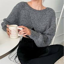 토마토팩토리 [포근]제제 소프트 울 크롭 사선 볼레로 니트(5color)