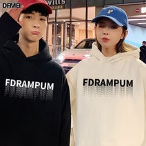 발렌타인데이 선물 달라 커플룩 맨투맨 오버사이즈 가을 겨울표 후드코트