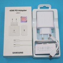 Samsung 45W USB-C 충전기 Galaxy S22 Note20 Ultra A91 A80 Z Flip 용 슈퍼 적응 빠른 어댑터 EP-TA845, 05 White EU Set