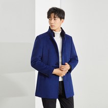 DFMEI 남성 코트 겨울 코튼 울 코트