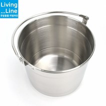 음식점 업소용 고급 스텐통 들통 대용량 깍두기통 다양한사이즈 스텐 보관용기 아이스버킷 스텐레스 곰국 곰탕 찜냄비 큰냄비 대형 국통 육수통, [LL] 사이즈-왕대-뚜껑 미포함