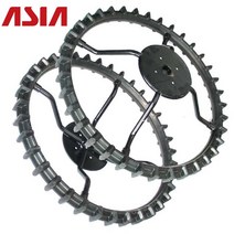 아세아 관리기 비닐 피복기 고무바퀴 차륜 좌/우 SET