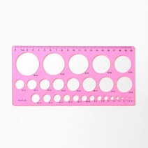 플라스틱 도형자 원 초등 준비물, 상세페이지 참조