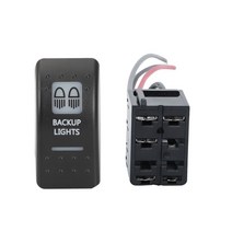 ATV바이크 오토바이부품 20A 12V 백업 조명 스위치 앰버 오렌지 라이트 램프 로커 CAN AM MAVERICK COMMANDER DEFENDERS X3 UTV, [02] Switch and plug