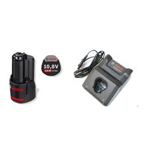 정품 보쉬충전해머드릴GSB10.8-2-li용충전기+배터리10.8V 2.0ah/보쉬충전기GSB10.8-2-li용GAL12V-20+배터리10.8V 2.0Ah, 1개