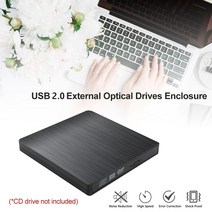 외장cd롬 dvd DVD 디비디 cd drw 외장 ODD cdrom odd 컴퓨터 플레이어 리더기 하드 플라스틱 usb2.0 외부 dvd cd-rom rw 플레이어 광학 케이스, 없음