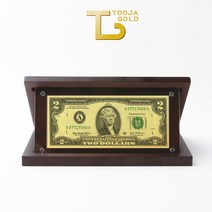 순금 행운의 2달러 상패 3.75g 집들이 퇴사 개업 선물