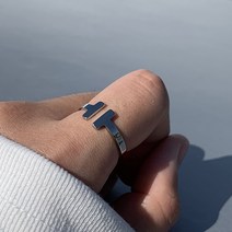 빅애플샵 남자 반지 뱅글 검지링 민자 심플 써지컬스틸 bangle ring