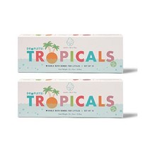 Dabble & Dollop Bath Bombs 100% USA-Made Vegan, Tropicals Twin Pack