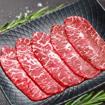 미국산 부채살 슬라이스 1kg 2kg 소포장 냉동 소고기 불고기 샤브샤브 육전 구이용 수입, 200g