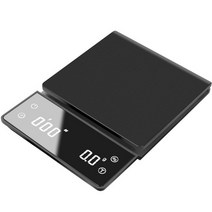 커피저울 미세 저울 타임모어 가정용 핸드드립 바리스타 USB 충전 스마트 디지털 규모 전자 커피 타이밍 주방 정밀 베이킹 보석 0.1g, [04] USB Timer 3KG-0.1g