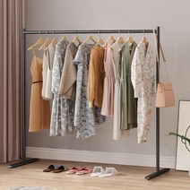 일자형 옷걸이 행거 150cmx130cm 블랙821250 e2