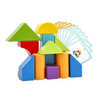 초등 수학 원목 입체 도형블럭 쌓기활동카드 과학실습 과학완구 기초과학