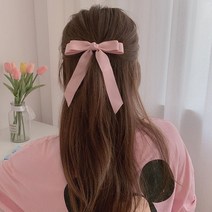 리본핀 집게핀 머리핀 볼륨업 왕리본핀, 더e몰 6-골프리본핀-블랙, 더e몰 본상품선택