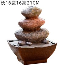 인공폭포 실내 가정용 개업선물 행운의분수대 물레방, 92806산미간.가로13폭12높이17CM