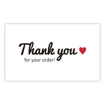 생일축하카드 팝업카드 메세지 세트100장 세트Thank You Cards 비즈니스 용품 주, 06 Q6