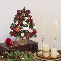 [크리스마스인테리어] 솔방울 메리 리스 캔들용 리스 크리스마스 소품 재료, 샴페인