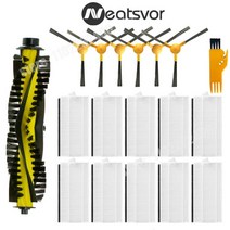 Hepa 필터 걸레 메인 브러시 Neatsvor X500 Pro Tesvor T8 S6 Ikhos Create NetBot S15 진공 청소기 부품, 19 set 19