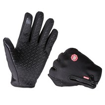 견고한 1Pair Men Women Winter Warm Windproof finger gloves jardin potager Thermal Touch Screen Mitte, 01 Black_02 L
