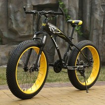 입문용 산악 자전거 mtb 팻바이크 배송비 포함, 24단, 26인치, 블랙 블루