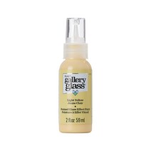 Plaid 갤러리 스테인 글라스 펜 2oz 색상선택 글라스 데코 스테인글라스 물감, 39 Light Yellow