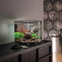 자동차 차량용 어린이 안전 가드 목쿠션 쿠션 베개, 35L 검정 수조 + 조경 3개 + 컬러조명