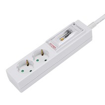 대용량 멀티탭 2구 3M 16A 3 800W 누전차단기 접지형 냉난방용 에어컨 냉장고 전기난로용