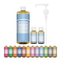 닥터브로너스 캐스틸 솝 950ml+60ml+60ml+펌프 세트 12종 택1, 베이비 950ml+60ml+60ml+펌프