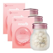 CJ 이너비 아쿠아뱅크 히알루론산 김나영 피부 보습 + 쇼핑백 증정, 56캡슐 x 3box