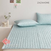 [자자홈]썸머드림 풍기인견 패드겸카페트SS/Q, 쵸코칩 민트