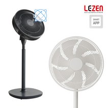 르젠 [AK기획] 2세대 앱연동 저소음 초절전 스마트 입체회전 BLDC 선풍기 LZDF-TR840, 그레이