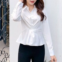 헤이슈 꼬임 보석단추 여성셔츠 블라우스 BL999