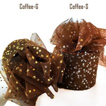 머리끈만들기 머리띠만들기 원단 천 바느질재료 파티용품만들기 포장지 유치원옷 만들기 파티옷 만들기 색깔다양, 골든 스타, 커피