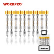 WORKPRO 10 Pcs 65mm 자기 스크루 드라이버 비트는 가전 제품을위한 자석 반지 PH2 나사 수선 공구