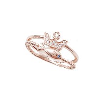 14k 18k 레피아 왕관 물고기 반지