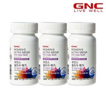 지엔씨 [GNC]우먼스울트라메가 원데일리 멀티비타민 앤 미네랄 (60정) 60일분x3병