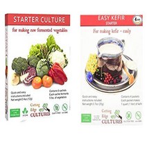 Cutting Edge Cultures Vegetable Starter Culture 6 Pouches 12g (1 Box Veg Starter + 1 Kefir Box), 본상품
