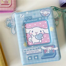 산리오 콜렉트북 3 Sanrio Kawaii 헬로 키티 마이 멜로디 쿠로미 시나모롤 스토리지 앨범 선물 카드 홀더 미니 바인더, [07] B1