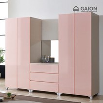 가이온 디어 LPM 2400 화장대 옷장 세트, 핑크
