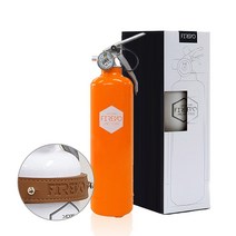 NEW 뉴 피레보 FIREVO 소화기 패키지형+차량용가죽거치대(브라운), NEW 레트로오렌지 패키지+차량용가죽거치대(브라운)