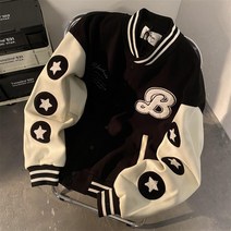 따듯한 야구 점퍼 자켓 남성 30대 재킷 꾸안꾸 무지 따듯한 대학생 캐주얼 대량주문