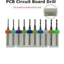 저렴한 10 개/대 0.1mm ~ 1.5mm 텅스텐 강철 카바이드 PCB 미니 드릴 비트 인쇄 회로 기판 CNC 기계, 06 PCB 0.3mm 10PCS
