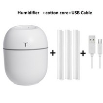 미니가습기 휴대용 아로마 오일 USB 미스트 가정용, 1.화이트