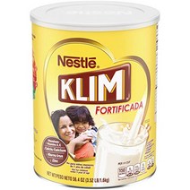 KLIM 네슬레 클림 포르티피카다 건조 전분유 56.4OZ. 깡통, 한 사이즈, 단색