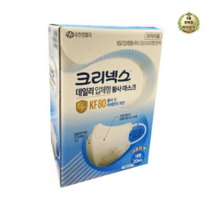 크리넥스 데일리 입체형 황사마스크 대형 KF80 지퍼백, 20개입, 9개, 흰색