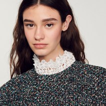 산드로 원피스 드레스 Tweed dress with trimmed neckline SFPRO02535