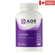 캐나다 에이오알 L- 카르니틴 120정 지방 대사 비건 글루텐프리 AOR L-Carnitine